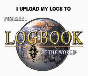 A picture of the logo for the arrl logbook.