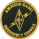 A patch that says amateur radio emergency service.